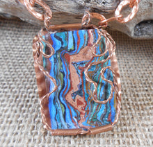 Fordite and Copper Necklace